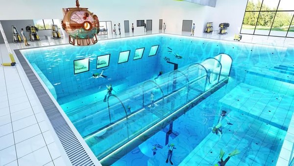 Foto: Kolam Renang Terdalam Sedunia 2019