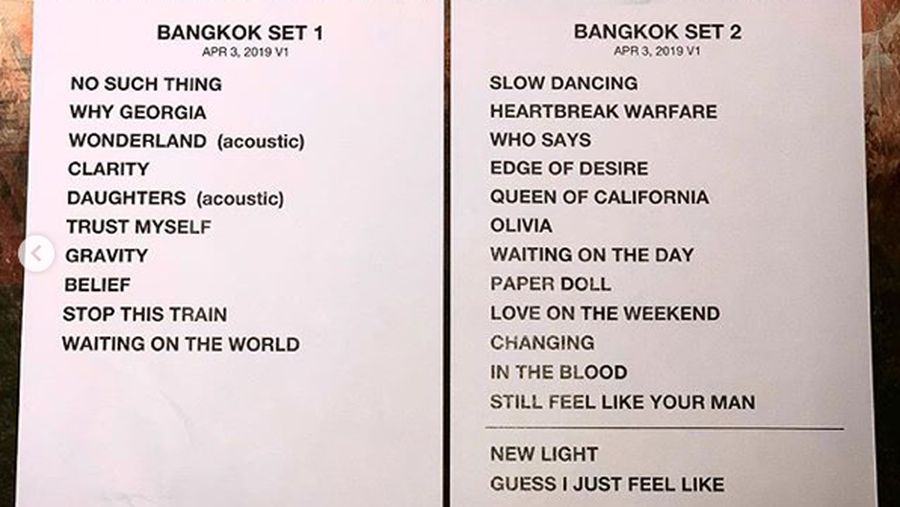 Jelang Konser John Mayer Lihat Setlist Konsernya Dulu