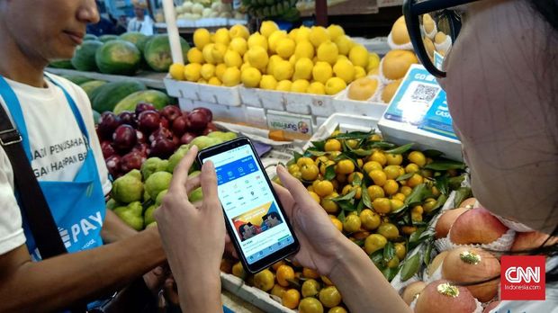 Gopay Kini Bisa Dipakai Beli Buah di Pasar Modern Tangerang
