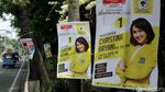 Duh,... APK Caleg Ini Kok Masangnya di Pepohonan Ibu Kota