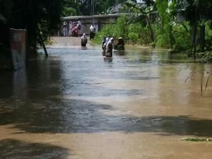 Sungai Tuntang Grobogan Meluap, Puluhan Rumah Sempat Terendam Banjir