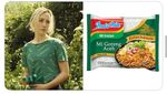 Kreatif! Ini Corak Baju Saoirse Ronan yang Bisa Mirip Kemasan Mie Instan