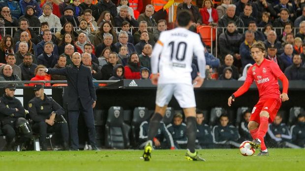 Gawang Keylor Navas dua kali bobol lawan Valencia.