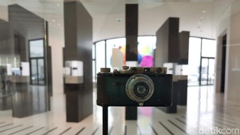 Salah satu kamera klasik Leica. Foto: Rachmatunnisa/detikINET