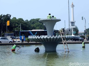 Petugas Dinas Pertamanan DKI Tewas di Kolam Patung Kuda, Diduga Tersetrum