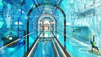 Sebuah kolam terdalam di dunia akan dibuka di Polandia akhir tahun ini. Kolam renang ini lengkap dengan gua-gua bawah laut yang menggantung dan kedalamannya mencapai 45 meter (Deepspot/CNN Travel)