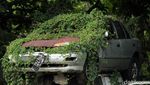 Potret Pemakaman Bangkai Motor Hasil Sitaan Polisi