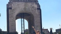 Monumento a la Revolucion di Mexico City pernah didatangi Robin. Salah satu monumen bersejarah di Meksiko (Instagram/robinbone)
