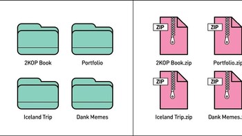 Folder atau Zip? Foto: João Rocha