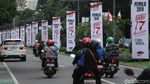 Spanduk Ajakan Ayo Memilih Mejeng di Ibu Kota