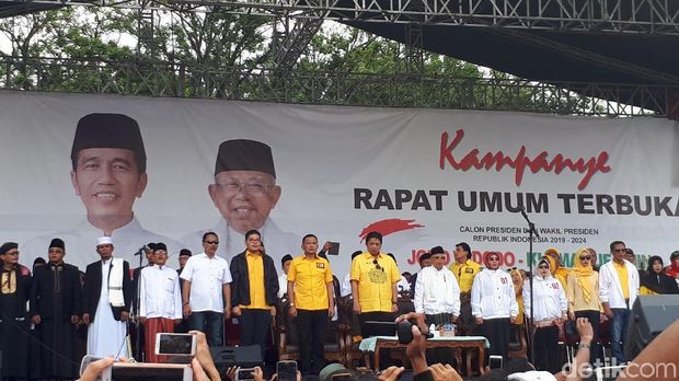 Kampanye terbuka cawapres Ma'ruf Amin di Bogor.