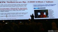 Prabowo menyampaipan pidato di hadapan rektor, akademisi, hingga aktivis kampus se-Indonesia.