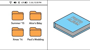 Foto dalam folder di komputer atau dicetak? Foto: João Rocha