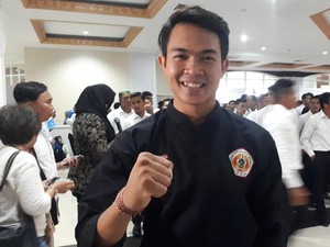 Pesilat Komang Adi Putra Antusias Ikuti Pemilu 2019, Imbau Jangan Golput