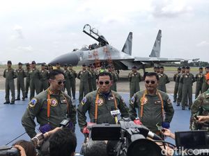 Jajal Sukhoi Su-30, KSAD dan KSAL Dapat Wing Penerbang dari KSAU