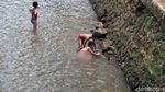 Bermain di Kali Kotor, Anak-anak Tetap Enjoy