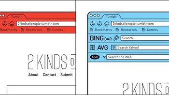 Bar browser bersih atau penuh adds on? Foto: João Rocha