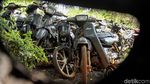 Potret Pemakaman Bangkai Motor Hasil Sitaan Polisi