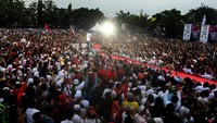 Jokowi menargetkan dapat meraih suara lebih dari 80 persen di Brebes pada Pilpres 2019. Foto: AntaraFOTO/Wahyu Putro