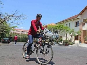 Anak SMA Ciptakan Sepeda yang Bisa Bersihkan Polusi Udara