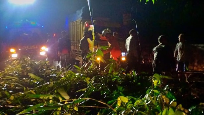 Longsor dan Pohon Tumbang di Perbatasan Bandung-Garut, Lalin Terganggu