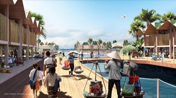 Tiap pulau akan terikat satu sama lain, dengan tiap pulau punya perannya masing-masing. (Foto: Dok. Oceanix)  