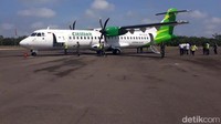 Penerbangan pertama itu dilakukan menggunakan maskapai Citilink.