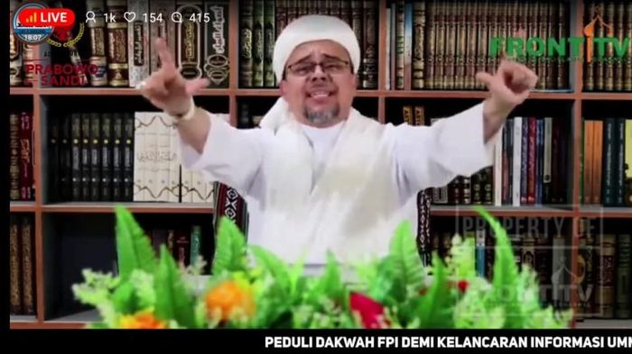 Foto: Screenshot video Habib Rizieq (Dok. Istimewa) Foto: Screenshot video Habib Rizieq (Dok. Istimewa)