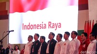 Deklarasi untuk mendukung Jokowi dilakukan di ICE BSD, Tangerang, Banten, Minggu (7/4/2019). 