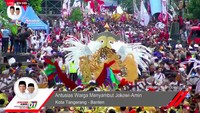 Massa menyemut sepanjang jalur karnaval. Foto: dok. FB Jokowi-Amin