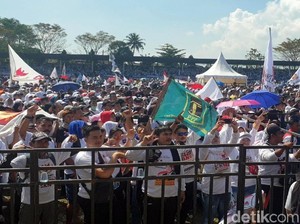 Bendera PPP Berkibar di Kampanye Prabowo-Sandi di Sukabumi