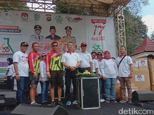KPU-Pemkot Jambi Gelar Pemilu Run, Serukan Pemilihan Damai dan Sejuk