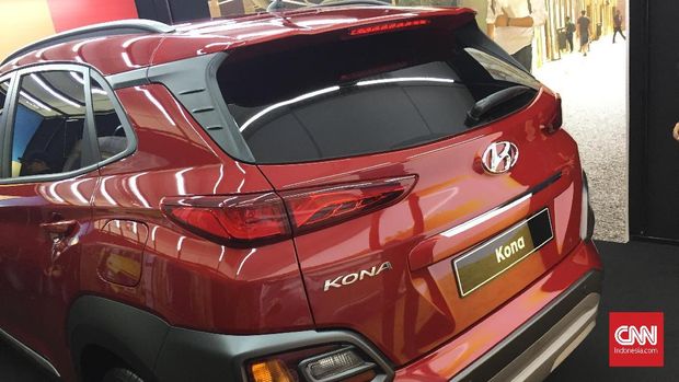 Tampak belakang Hyundai Kona.