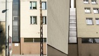 The Keret House. Rumah ini adalah rumah paling kurus sedunia. Terletak di Warsawa, Polandia, lebar rumah ini hanya 122 cm. Lokasinya dihimpit oleh dua bangunan besar. Rumah ini dirancang oleh Jakub Szczesny. Istimewa/Homedit.