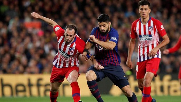 Diego Godin terkenal sebagai salah satu bek tangguh bersama Atletico Madrid.