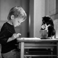 Menurut situs Care, ketika anak memelihara kucing, hal itu bisa mengajarkan mereka keterampilan sosial, membantu anak mengatasi pengalaman traumatis dan bahkan membuat anak lebih rendah terkena risiko alergi. Foto: Dok. Boredpanda