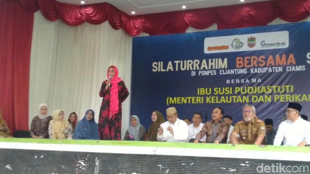 Menteri Susi Harap Pesantres Sediakan Menu Ikan Setiap Hari