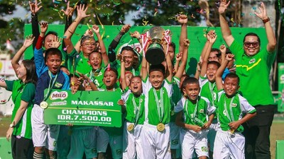 SDN 133 Inpres Talawe Maros Juara MILO Football Championship Makassar
