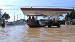 Potret SPBU Terendam Banjir di Kabupaten Bandung