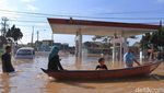Potret SPBU Terendam Banjir di Kabupaten Bandung