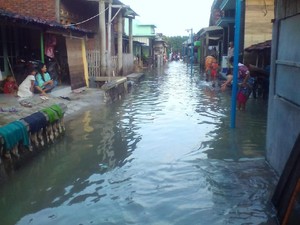 Sungai Woho Demak Meluap, Permukiman Warga Kebanjiran