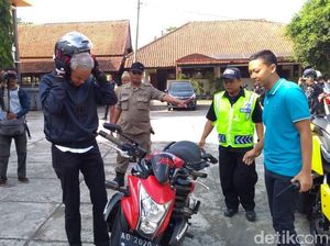 Bersepeda Motor, Ganjar Ajak Pelajar SMA di Cilacap Kampanye Anti Korupsi