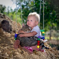 Kucing bisa menjadi teman anak-anak dan deretan foto berikut membuktikannya. Asalkan kucing dan tempat hidupnya atau kandangnya sering dibersihkan, kemungkinan kecil anak terkena infeksi toksoplasma. Foto: Dok. Boredpanda
