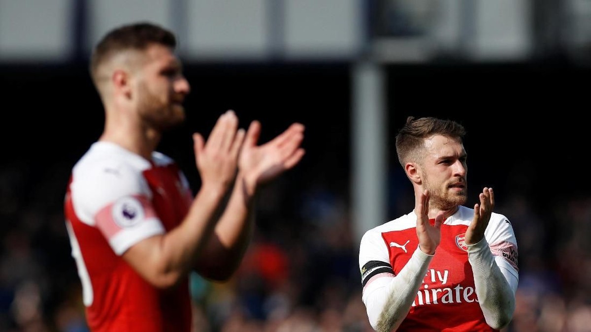 Arsenal usai ditumbangkan Everton 0-1 pada lanjutan Liga Inggris. (Foto: Phil Noble/Reuters)