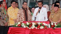 Jokowi menyebut pembangunan terminal baru ini menghabiskan anggaran kurang lebih Rp 700 miliar. Pool/AP II.