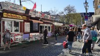 Seperti ini wujud dari Carlsplatz, pasar tradisional di Kota Dusseldorf, Jerman. Pasar ini berada di Jalan Carlstadt, dan dibangun pada 1995. (Wahyu Setyo/detikcom) 