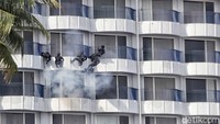 Simulasi itu digelar di Hotel Mercure Ancol, Jakarta Utara, Selasa (9/4/2019)