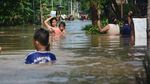 Penampakan Banjir Setinggi 1 Meter yang Rendam 5 Desa di Jombang