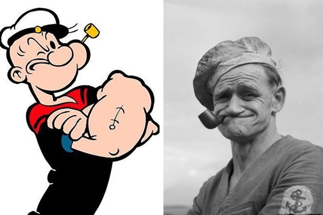 Kreator Popeye terinspirasi dari Frank Rocky Fiegel. Ia adalah seorang pria kuat dan berotot yang sering terlibat dalam perkelahian. Frank merupakan sosok legendaris yang juga terkenal dengan ciri khas suka menghisap pipa dan bergigi ompong. Foto: Dok. Brightside, Wikipedia