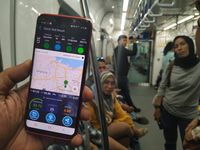 Kecepatan internet Smartfren di terowongan MRT Jakarta.